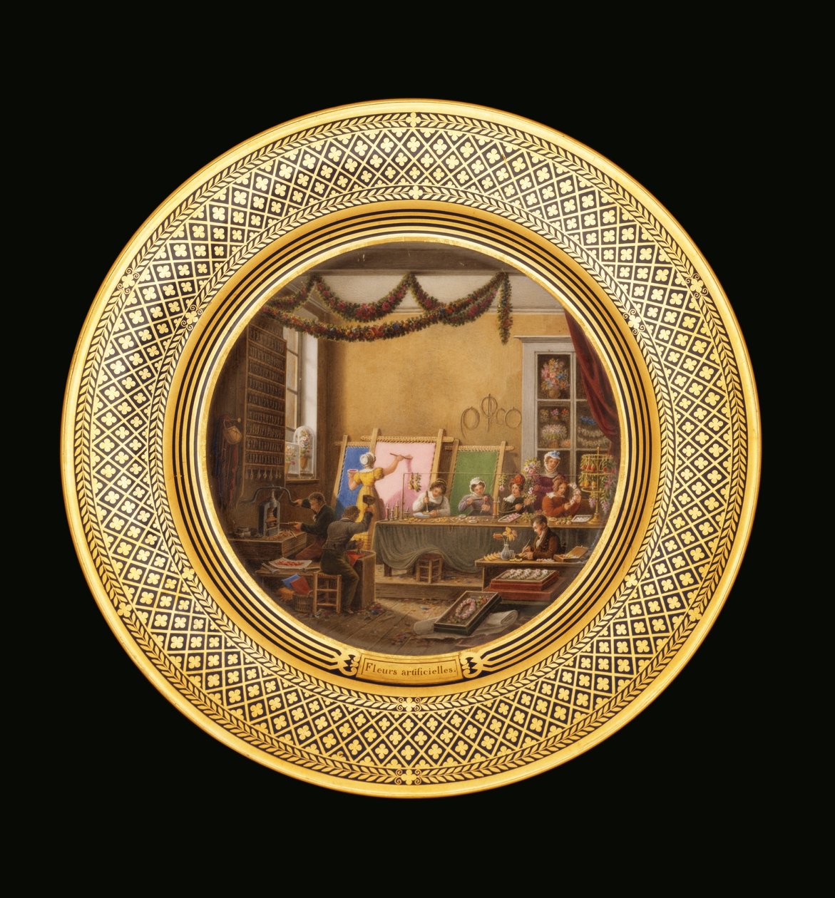 زهور اصطناعية ، حوالي 1820-35 بواسطة جان تشارلز Develly