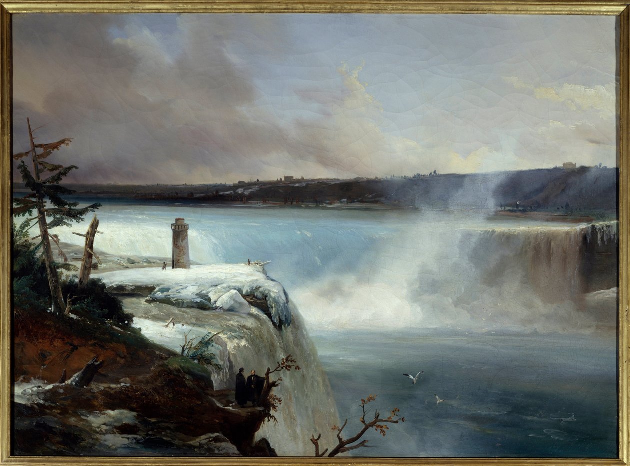 شلالات نياجرا. لوحة جان تشارلز ريمون (1795-1875) بواسطة جان تشارلز جوزيف ريموند