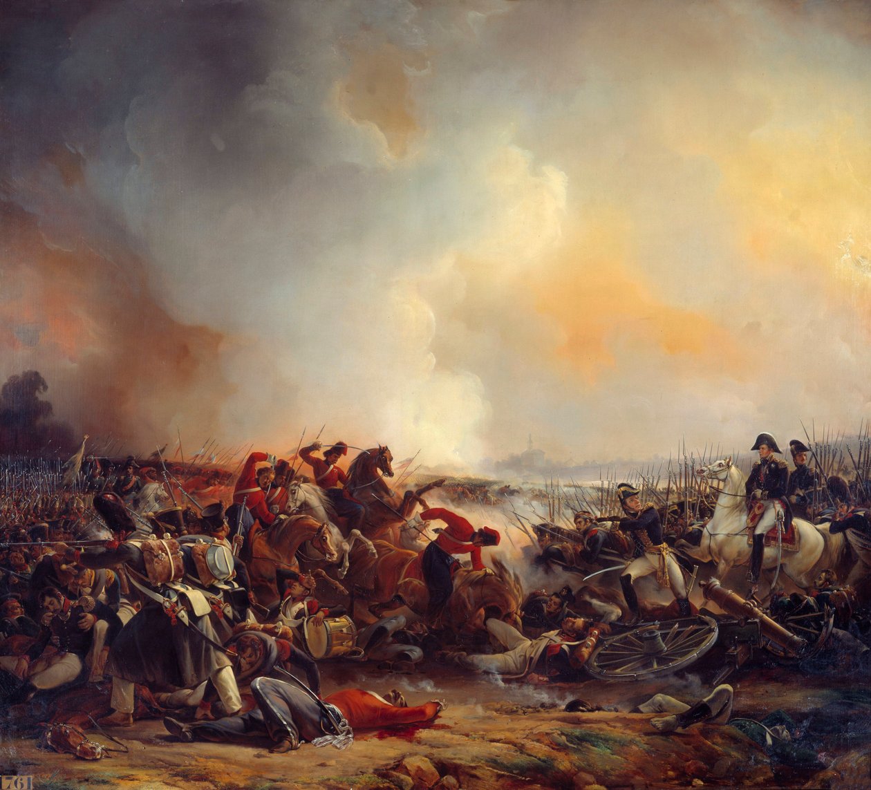 معركة بولوتسك في 18/08/1812 رسم جان تشارلز لانجلوا (1789-1870) 1838 صن. 2،33x2،56 م بواسطة جان تشارلز لانجلوا