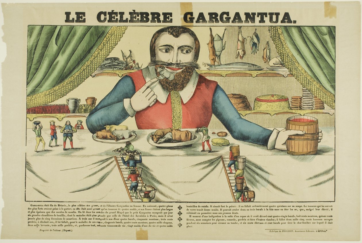 The الشهير Gargantua بواسطة جان تشارلز بيليرين
