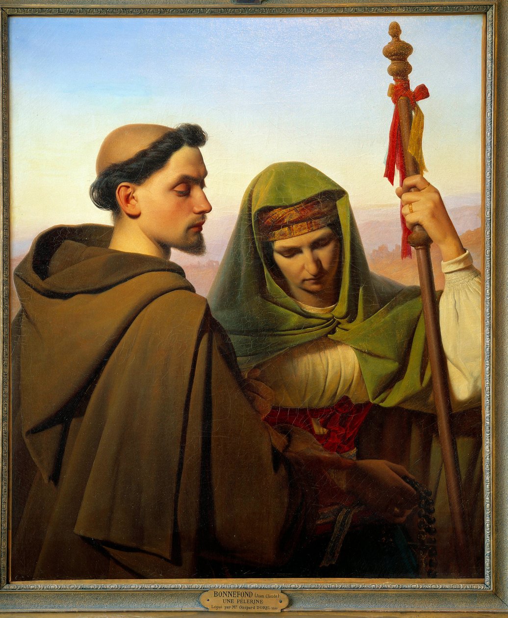 بيليرين مدعوم بكابوتشين. لوحة لكلود بونيفوند (1796-1860) بواسطة جان كلود بونيفوند