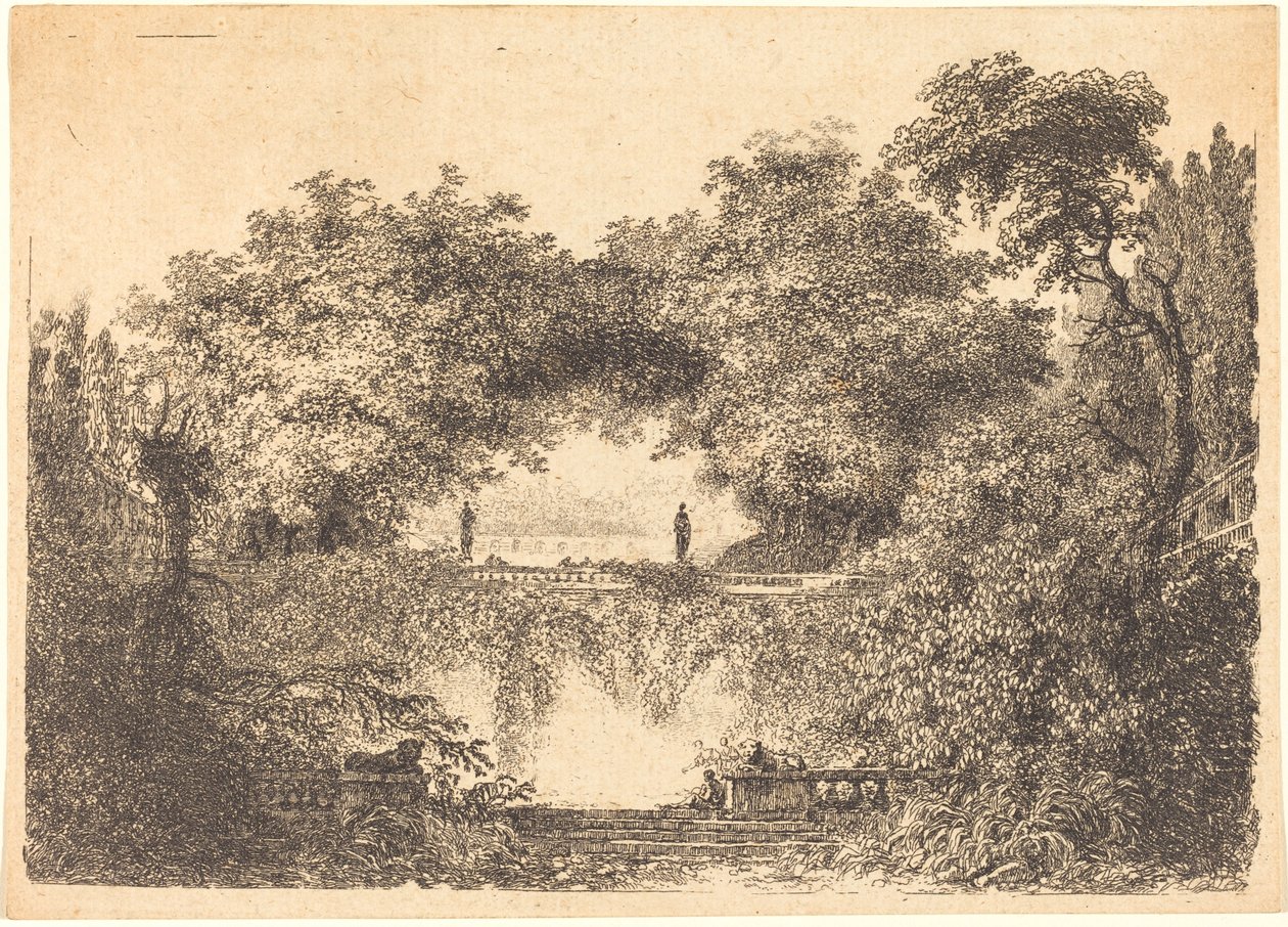 الحديقة الصغيرة بواسطة جان كلود ريتشارد دي سان نون بعد جان أونوريه Fragonard