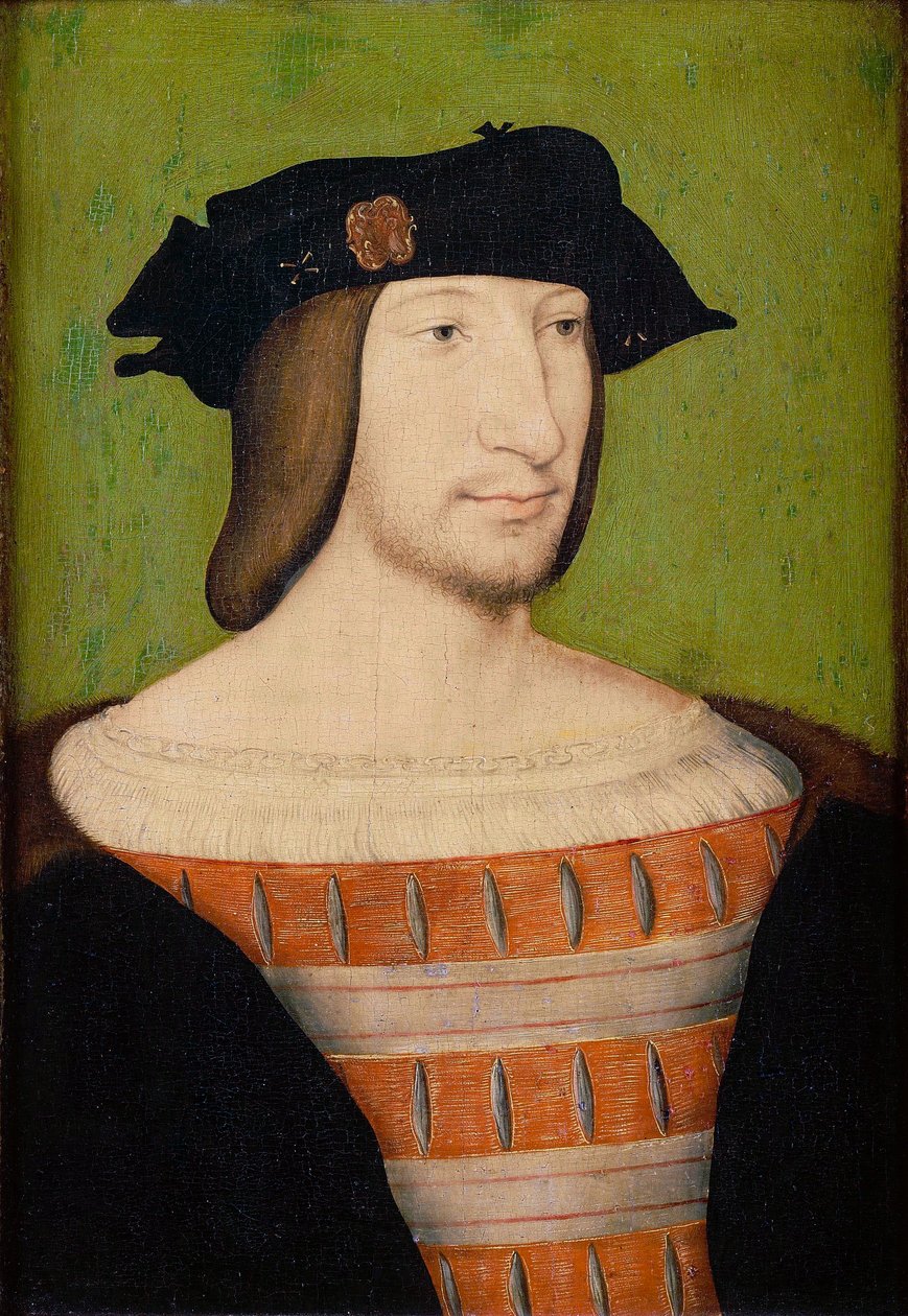 صورة فرانسيس الأول 1494-1547 ، ملك فرنسا ، دوق بريتاني ، كونت بروفانس ، 1515 بواسطة جان كلويت