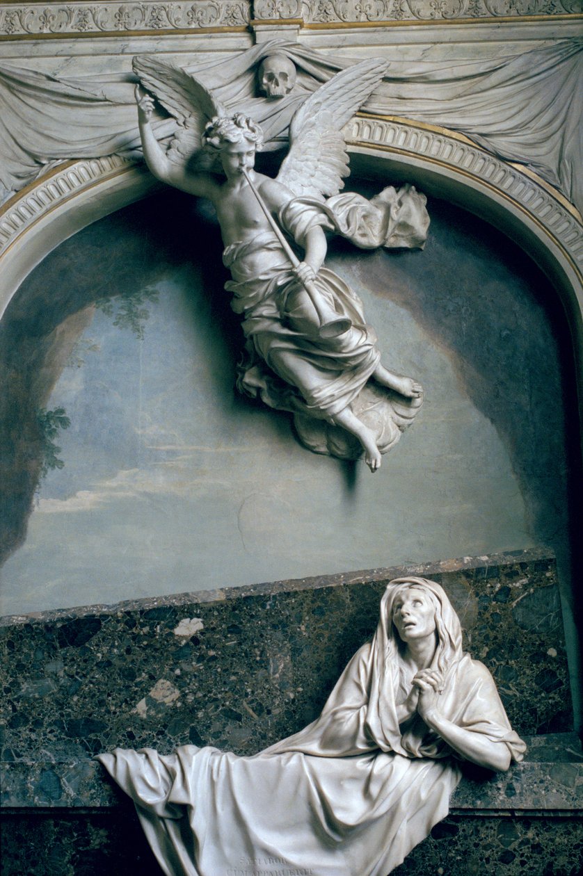 مقبرة جوليان لو بي ، بعد رسومات تشارلز لو برون (1619-90) ، c.1668-90 (الرخام والجص) بواسطة جان كولينيون