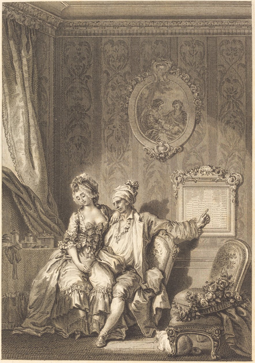 كاليندري ديس فيلاردس بواسطة جان دامبرون بعد جان هونوريه Fragonard