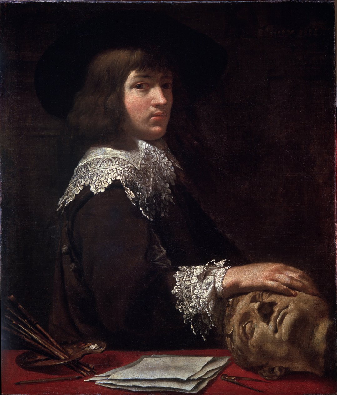 "" Autoportrait "(صورة شخصية) لوحة رسمها جان داريت (1615-1668) 1636 متحف هيرميتاج ، سانت بطرسبرغ (سانت بطرسبرغ) بواسطة جان داريت