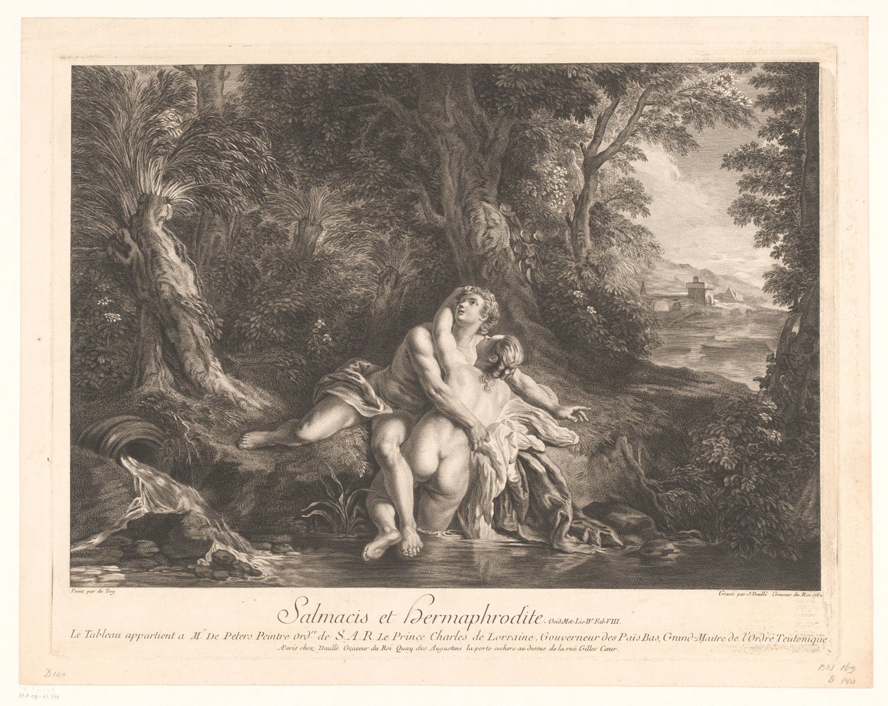 خنثى اعتنقها Salmacis Salmacis و Hermaphrodite. (العنوان على العنصر) بواسطة جان دول