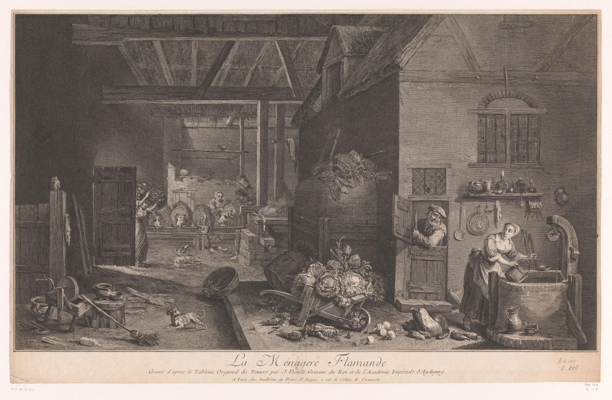 داخل بيت مزرعة La Ménagere Flamande (العنوان على الكائن) بواسطة جان دول