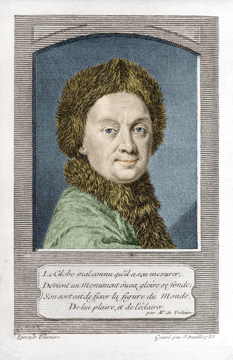 بيير لويس مورو دي موبرتويس ، عالم فلك (1698 - 1759) ، نقش بواسطة ج. بواسطة جان دول