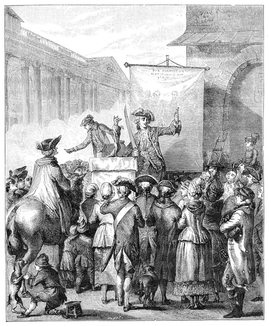 The Charlatan At the Louvre ، باريس ، 1885. بواسطة جان دوبليسيس بيرتو