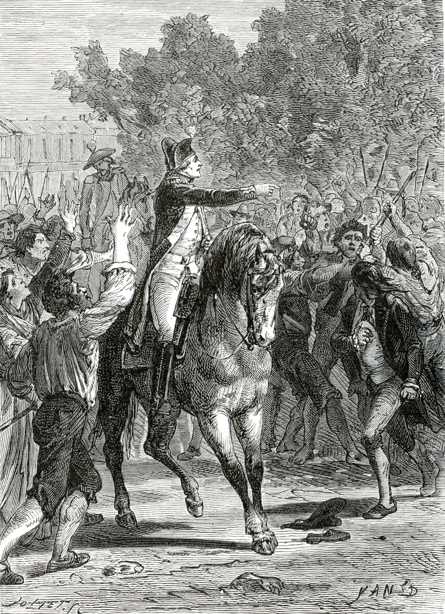 الجنرال لافاييت، الثورة الفرنسية بواسطة جان إدوارد (1824 99) دارجنت