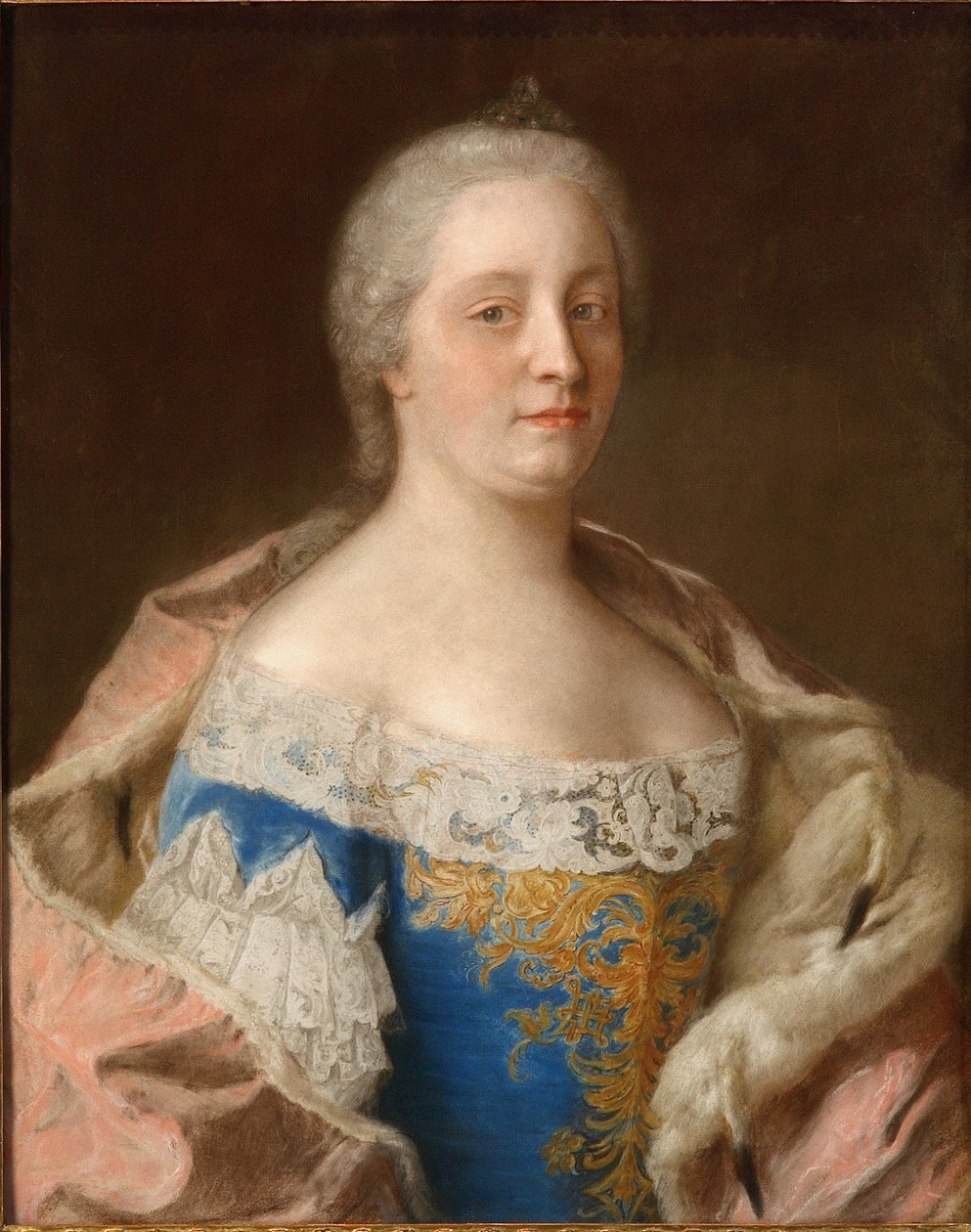 صورة الإمبراطورة ماريا تيريزيا من النمسا 1717-1780 ، حوالي 1744. بواسطة جان اتيان ليوتارد
