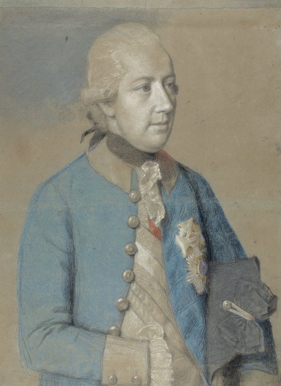 صورة جوزيف الثاني ملك النمسا (1741-90) ، الإمبراطور الروماني الألماني وبعد ذلك ملك المجر وبوهيميا بواسطة جان اتيان ليوتارد