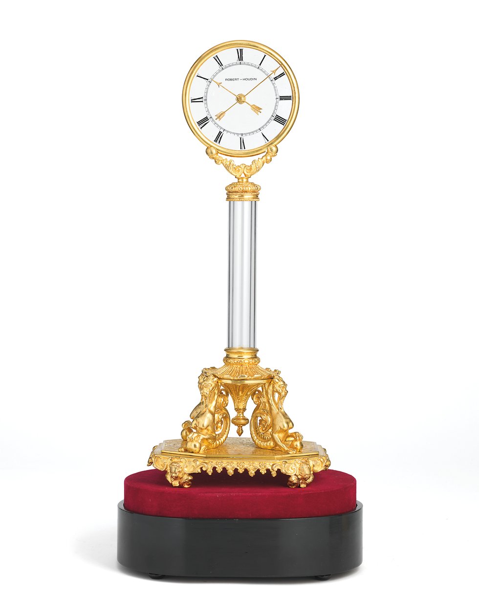 ساعة نابليون الثالث الغامضة ، حوالي 1850 (Ormolu & Glass) بواسطة جان يوجين روبرت