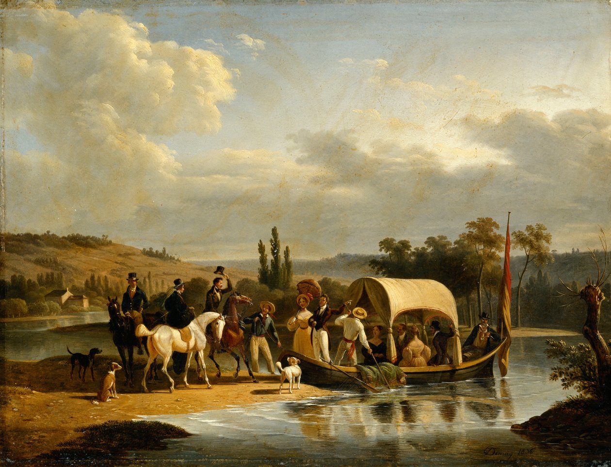 المغادرة ، 1836 بواسطة جان فرانسوا ديماي