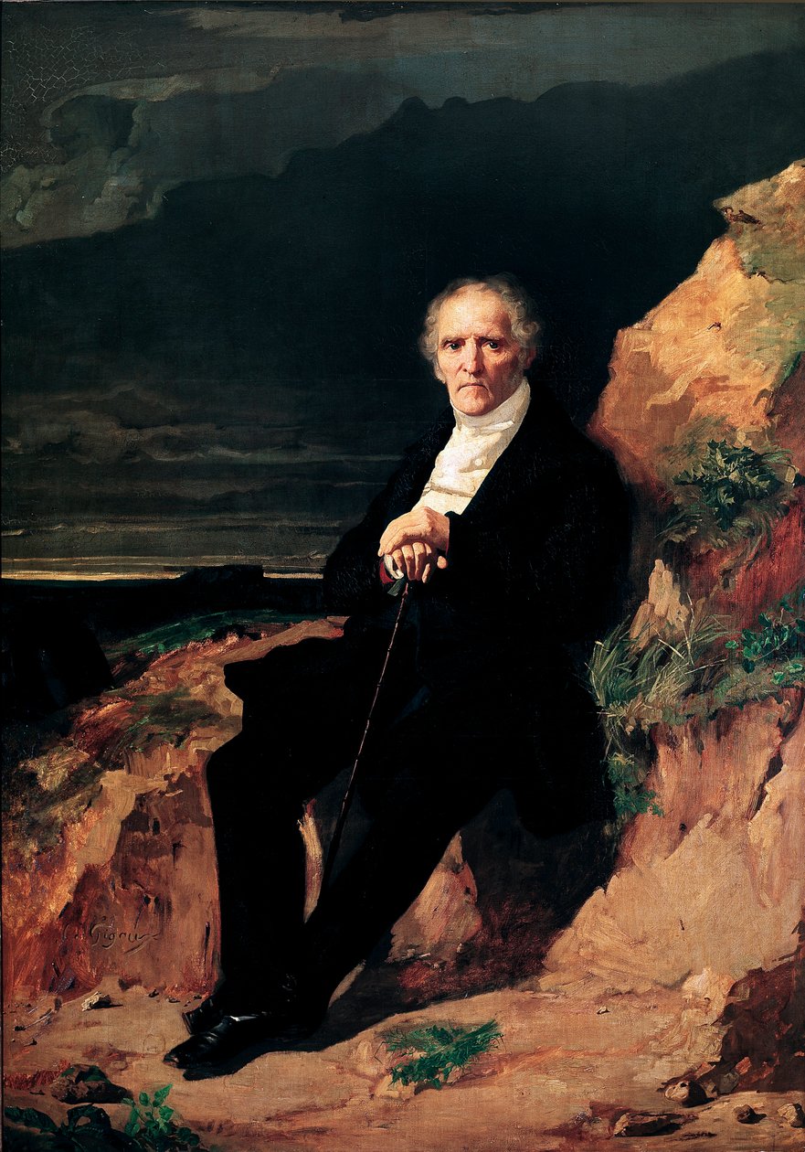 صورة للاقتصادي والفيلسوف الفرنسي تشارلز فورييه (1772-1837) رسم جان جيجو (1806-1894) من القرن التاسع عشر بيزانكون ، متحف تاريخي في قصر غرانفيل - صورة الفيلسوف والاقتصادي الفرنسي تشارلز فورييه (1772-1837). باي بواسطة جان فرانسوا جيجو