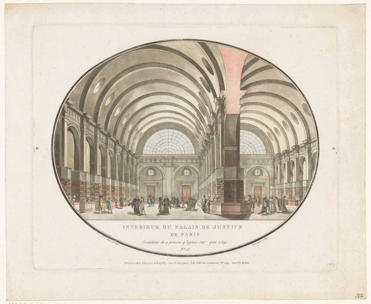 داخل قصر العدل في باريس Interior du Palais de Justice de Paris (العنوان على الكائن) بواسطة جان فرانسوا جانينيت