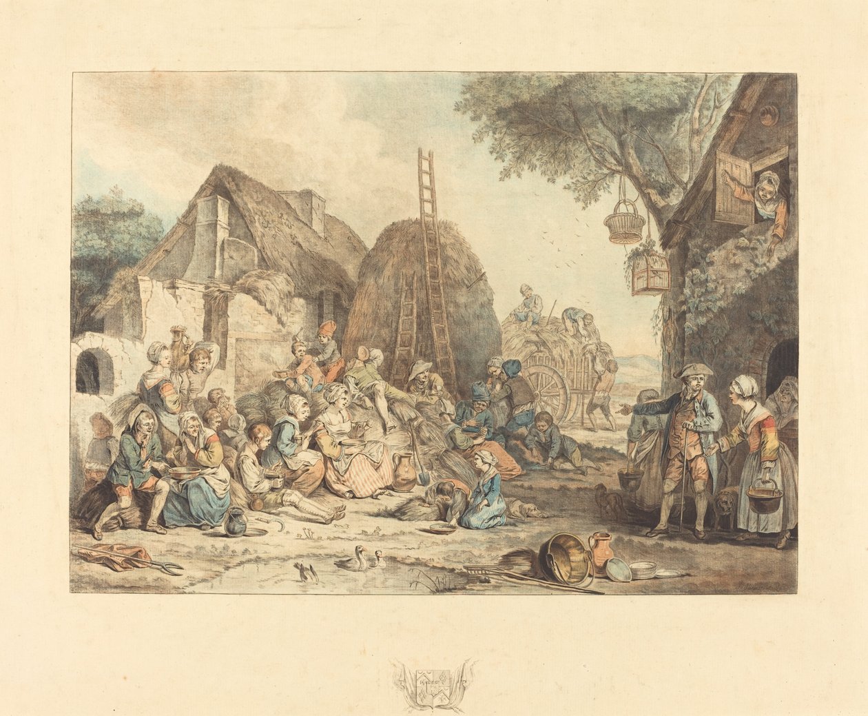 غداء الحاصدين ، 1774. بواسطة جان فرانسوا جانينيت