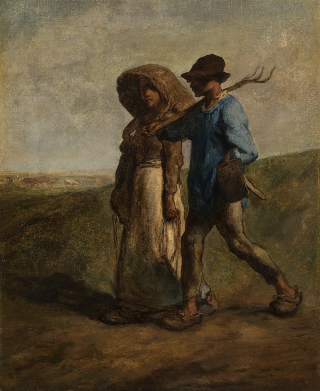 الذهاب إلى العمل، حوالي 1850-51 (زيت على قماش) بواسطة جان فرانسوا ميليت