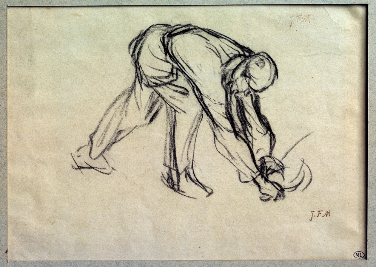 لو ريب الإعدادية رسم جان فرانسوا ميليت (1814-1875) القرن التاسع عشر ، باريس ، متحف اللوفر بواسطة جان فرانسوا ميلت