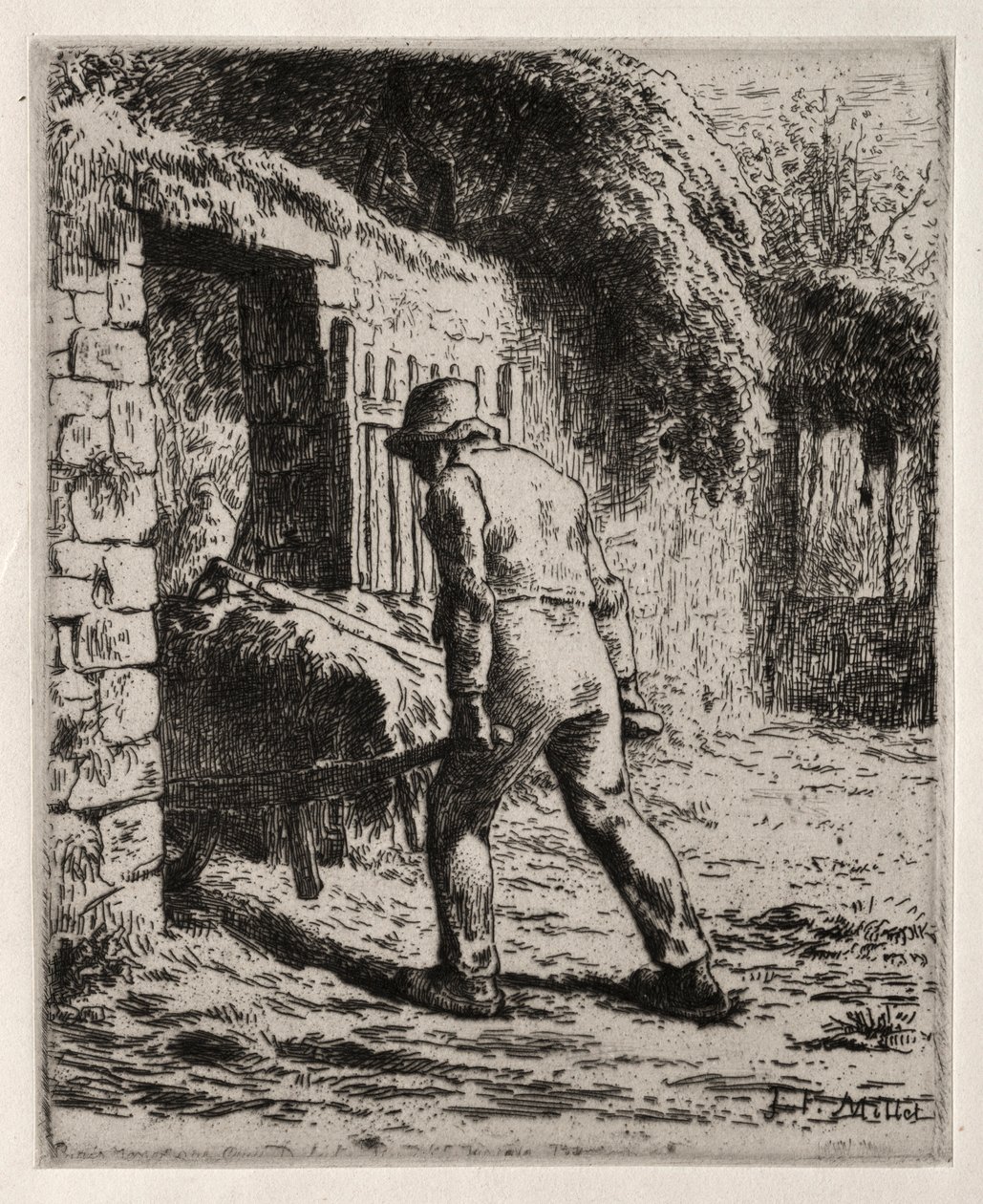 الفلاح العائد من كومة السماد ، 1855-1856. بواسطة جان فرانسوا ميلت