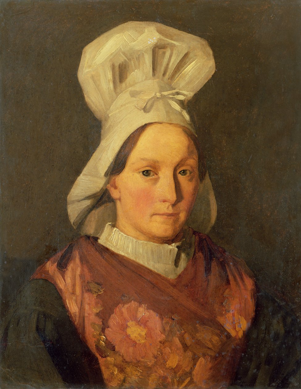 صورة لأخت الفنانة ، إميلي ، حوالي 1841-45 بواسطة جان فرانسوا ميلت