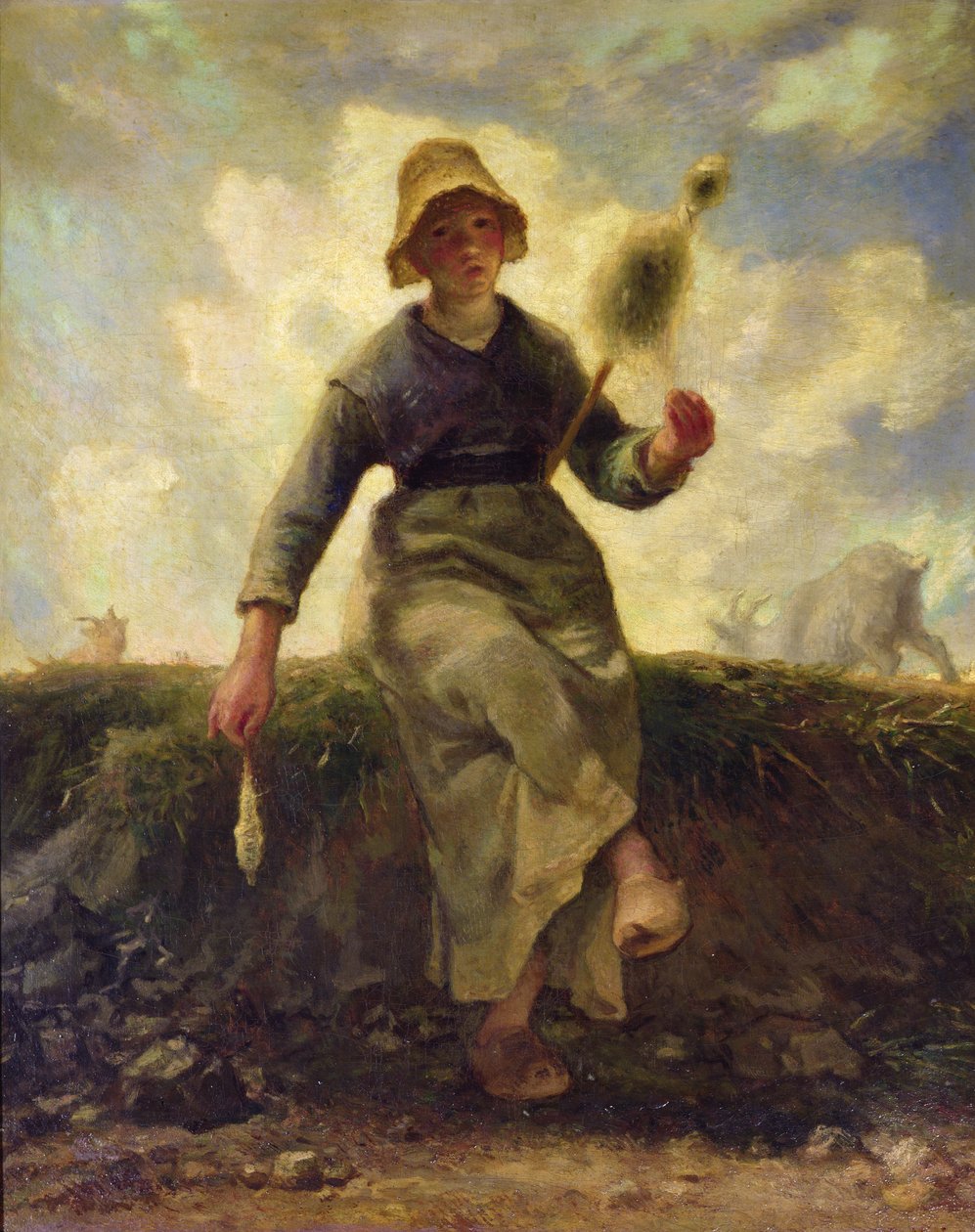 الغزال ، Goatherd من أوفيرني بواسطة جان فرانسوا ميلت
