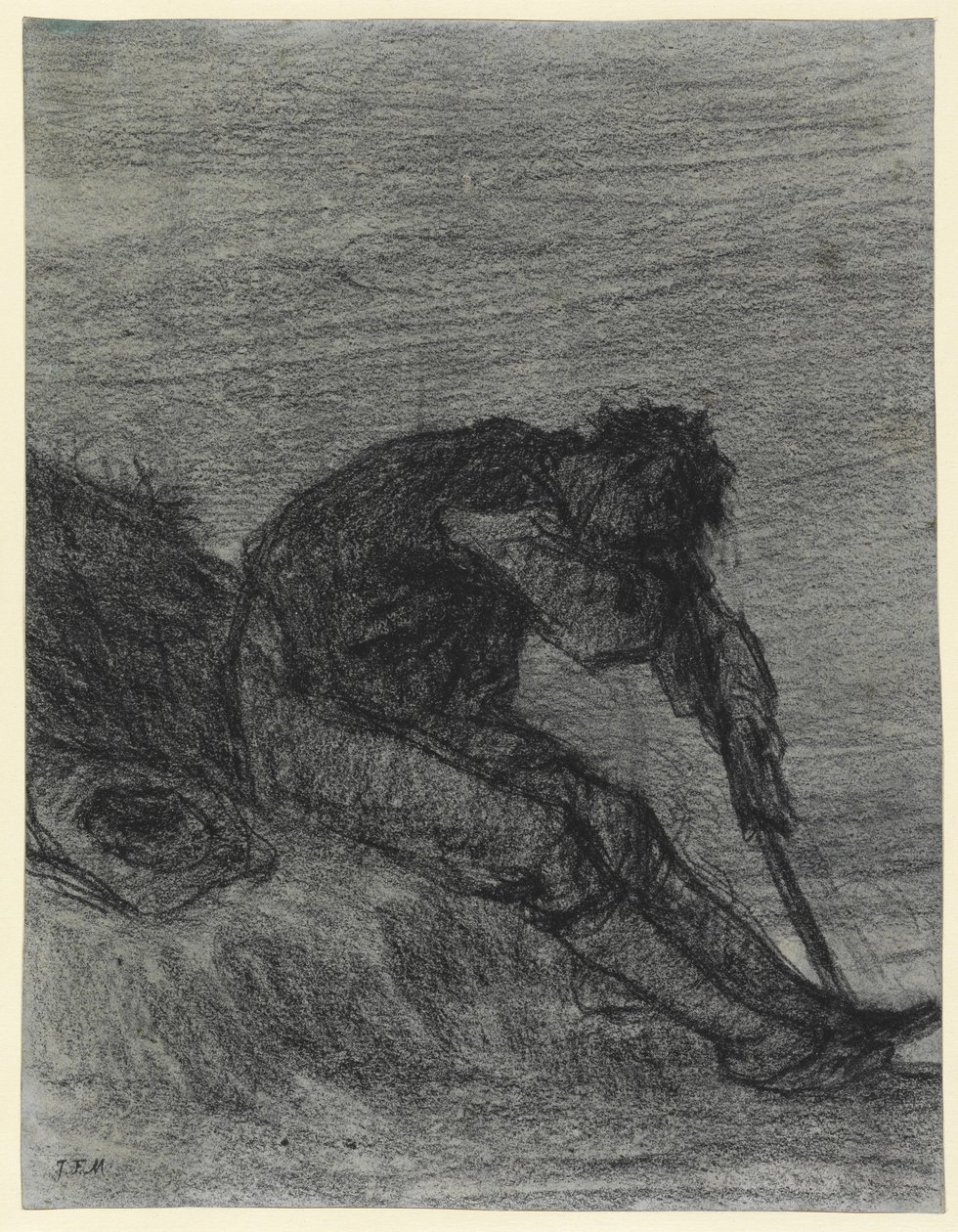 The Hayired Tired (طباشير أسود على ورق) بواسطة جان فرانسوا ميلت