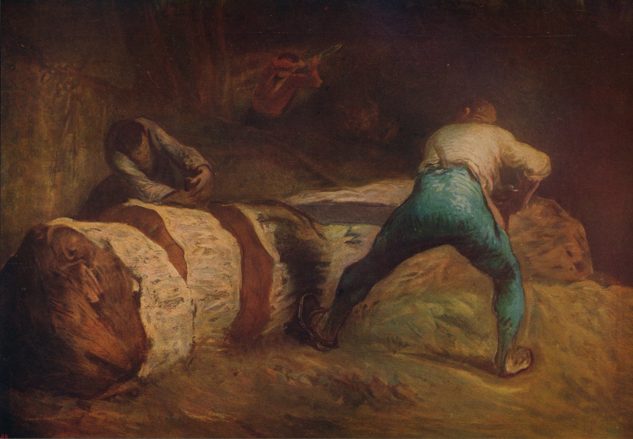 The Wood-Sawyers، 1850-1852، c1915 بواسطة جان فرانسوا ميلت