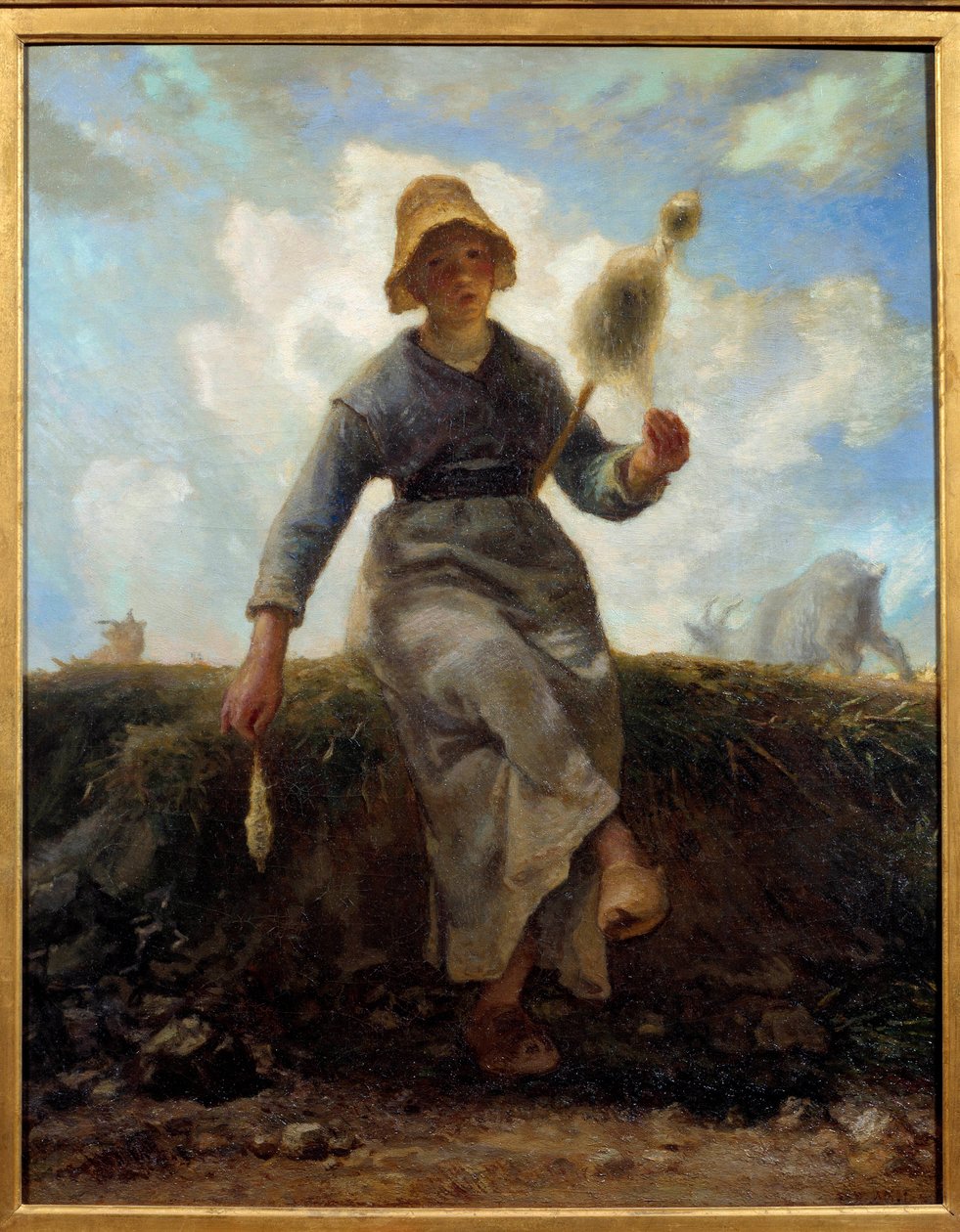 الدوار ، من أوفيرني شيفرير. لوحة جان فرانسوا ميليت (1814-1875) بواسطة جان فرانسوا ميلت