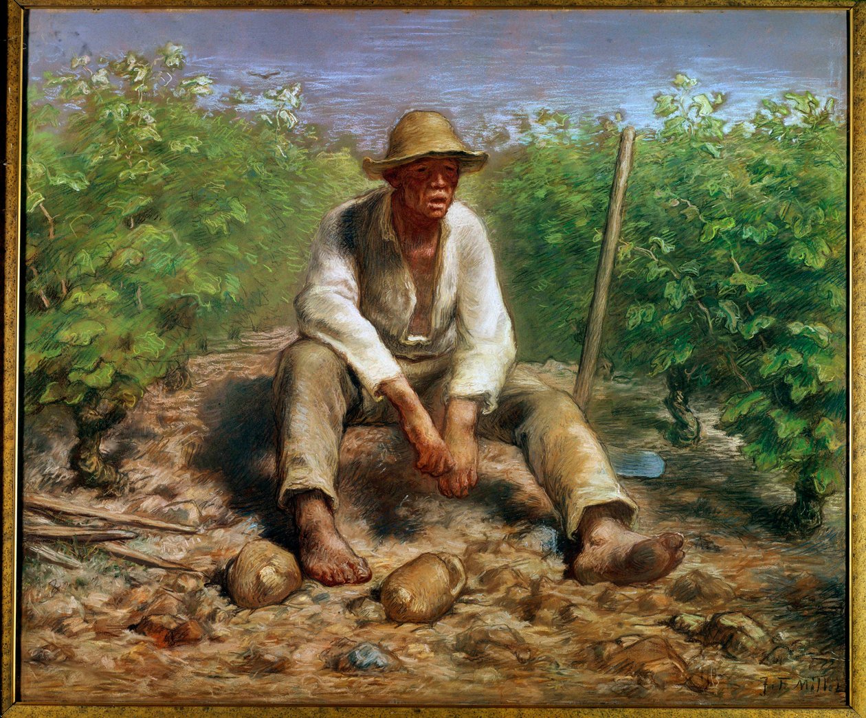 صانع النبيذ لوحة جان فرانسوا ميليت (1814-1875) القرن التاسع عشر لاهاي. متحف ريجكس بواسطة جان فرانسوا ميلت