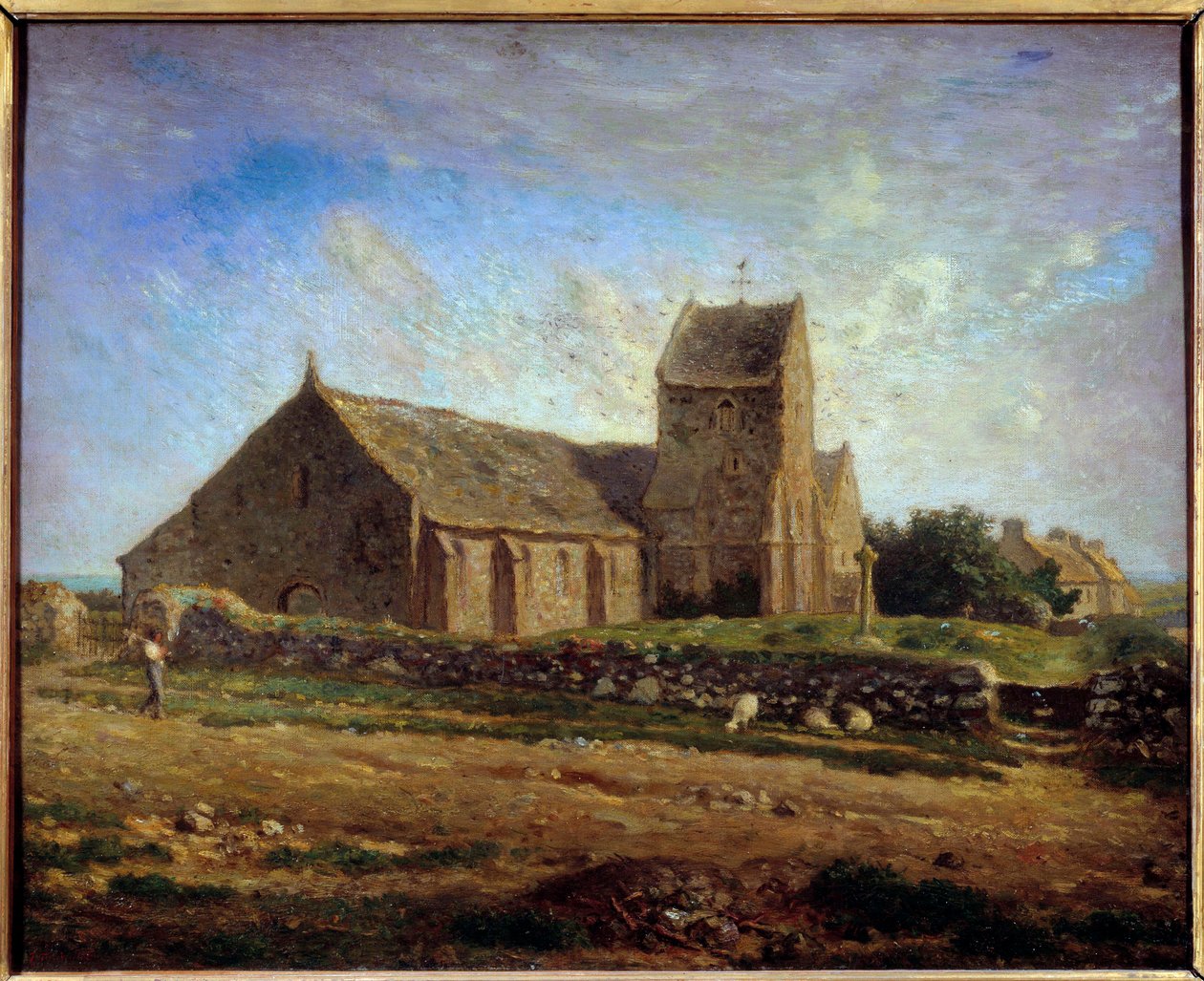 منظر لكنيسة جريفيل رسم جان فرانسوا ميليت (1814-1875) 1871 صن. 0.6x0.73 م باريس ، متحف دورسيه بواسطة جان فرانسوا ميلت