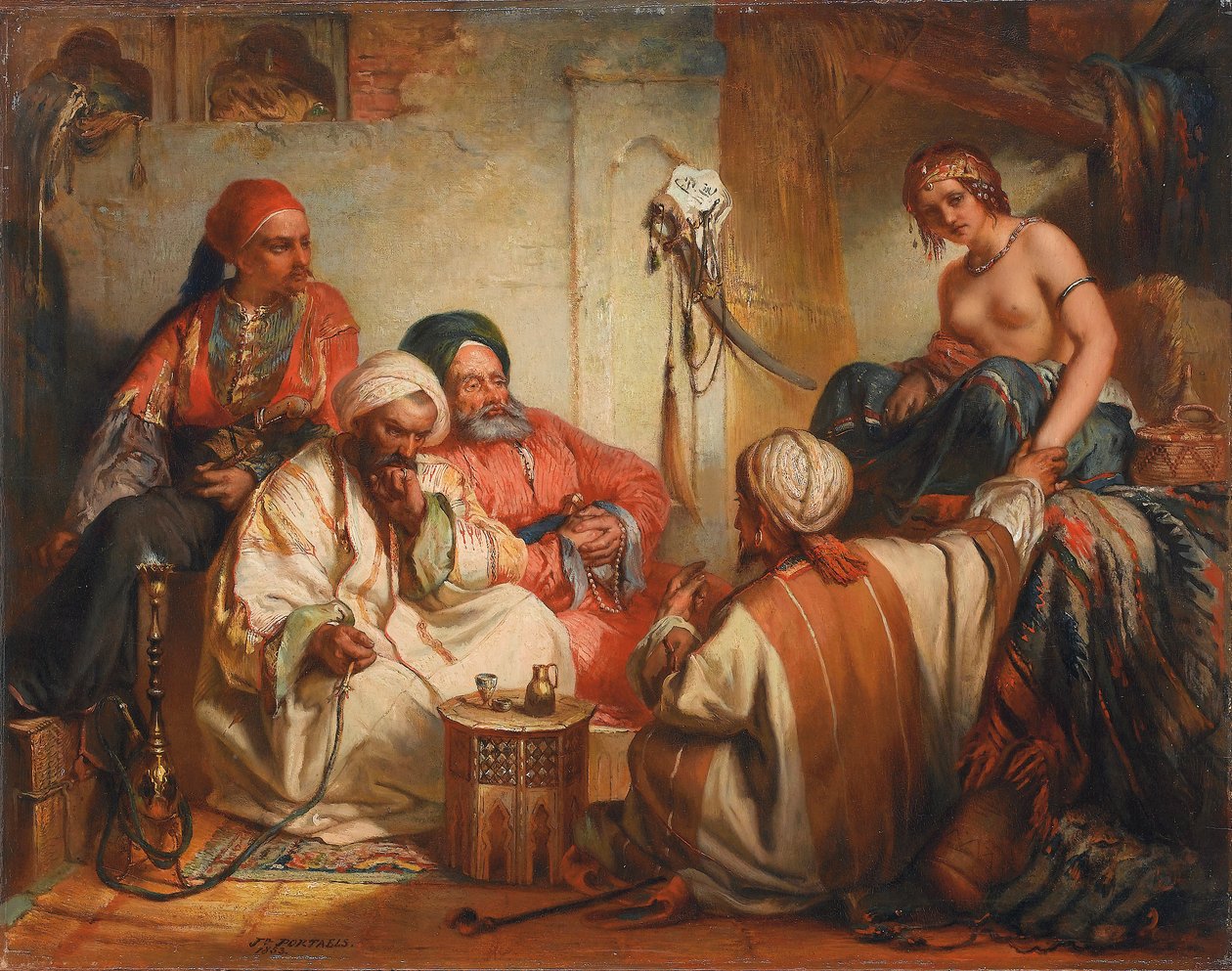 سوق الرقيق ، 1853 بواسطة جان فرانسوا بورتيلز