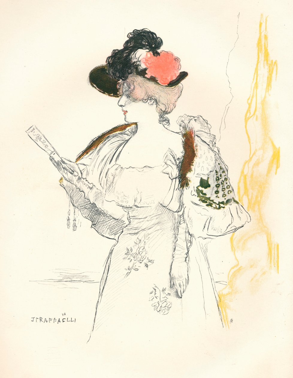 من رسم في قلم رصاص ولون مائي ، 1901 بواسطة جان فرانسوا رافايلي