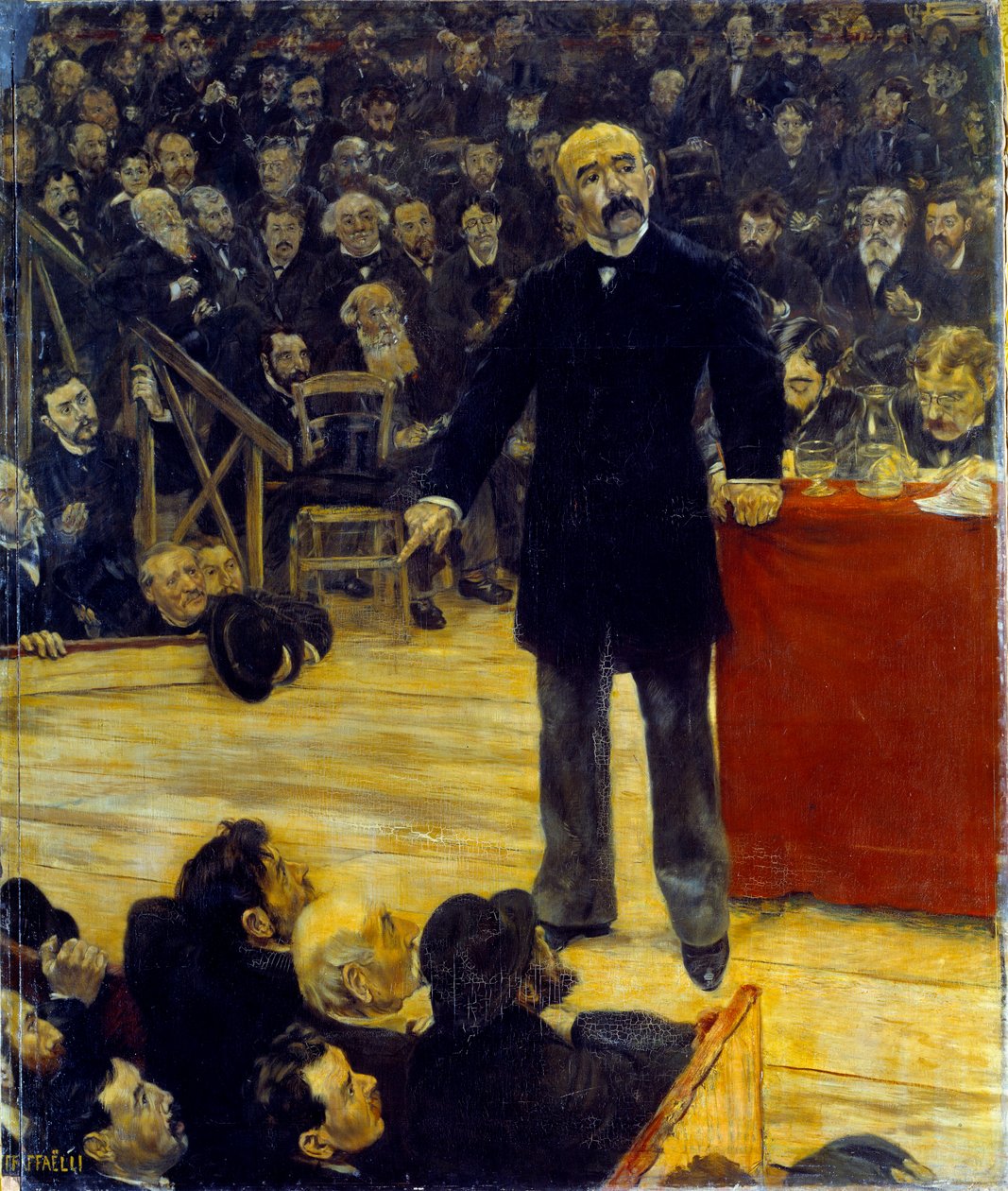 جورج كليمنصو (1841-1929) يلقي كلمة في سيرك فرناندو (1883). لوحة جان فرانسوا رافايلي (1850-1924) بواسطة جان فرانسوا رافايلي