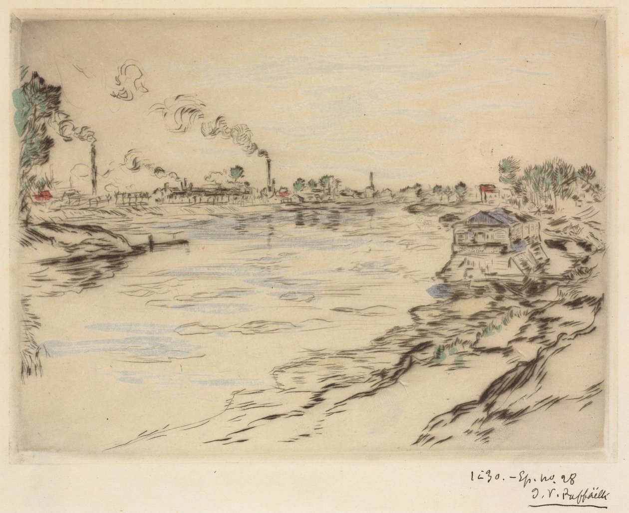 نهر السين ، في أسنيير ، 1894. بواسطة جان فرانسوا رافايلي
