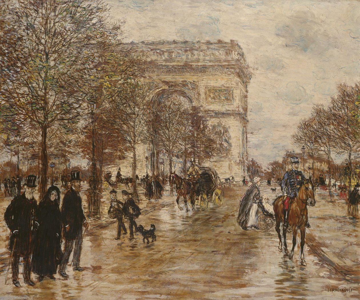 الشانزليزيه ، LArc de Triomphe بواسطة جان فرانسوا رافايلي