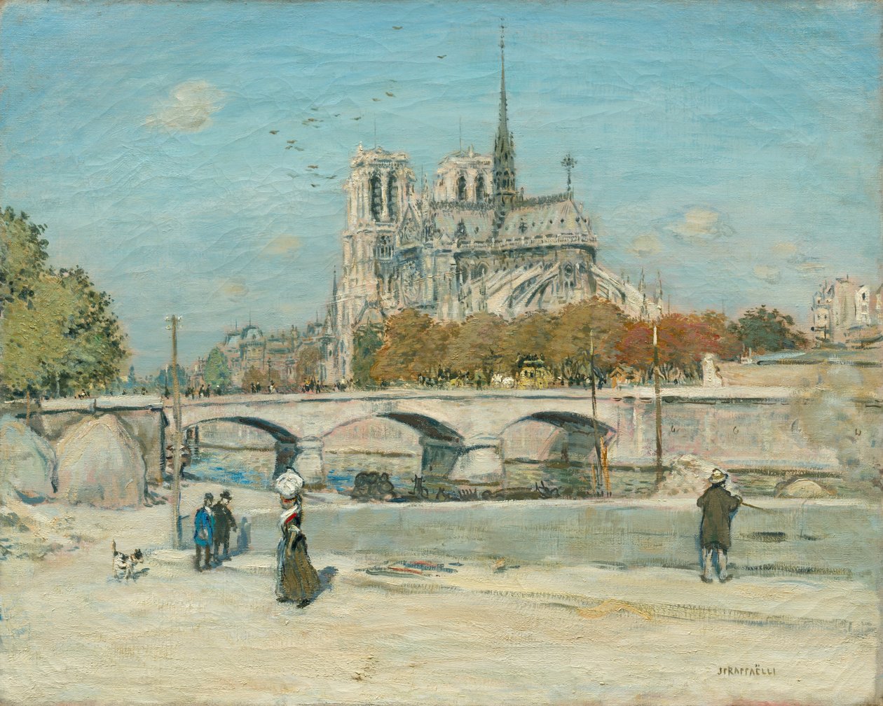 Notre Dame Seen from the Quai de la Tournelle، c. 18971902. بواسطة جان فرانسوا رافايلي