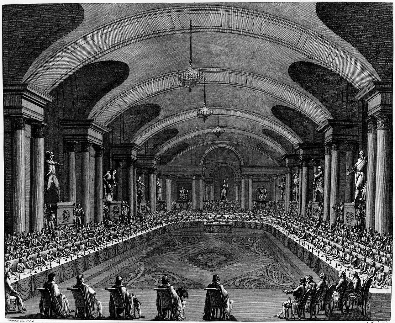 French Revolution: “” Inaugural session of the Institute in 1795””. On October 25 بواسطة جان جيرارديت