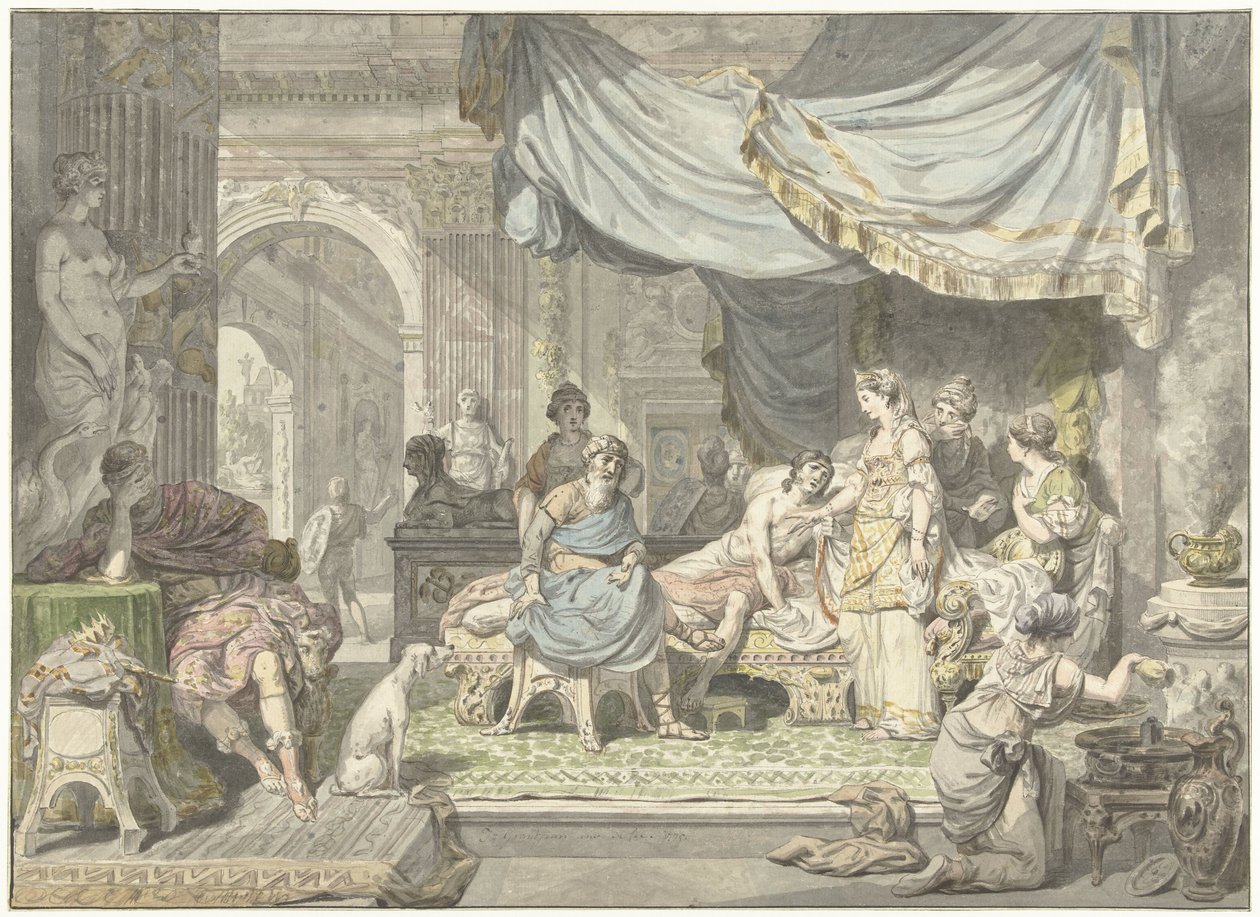 يحاول Antiochus إخفاء حبه لأمه ستراتونيس بواسطة جان جراند جان