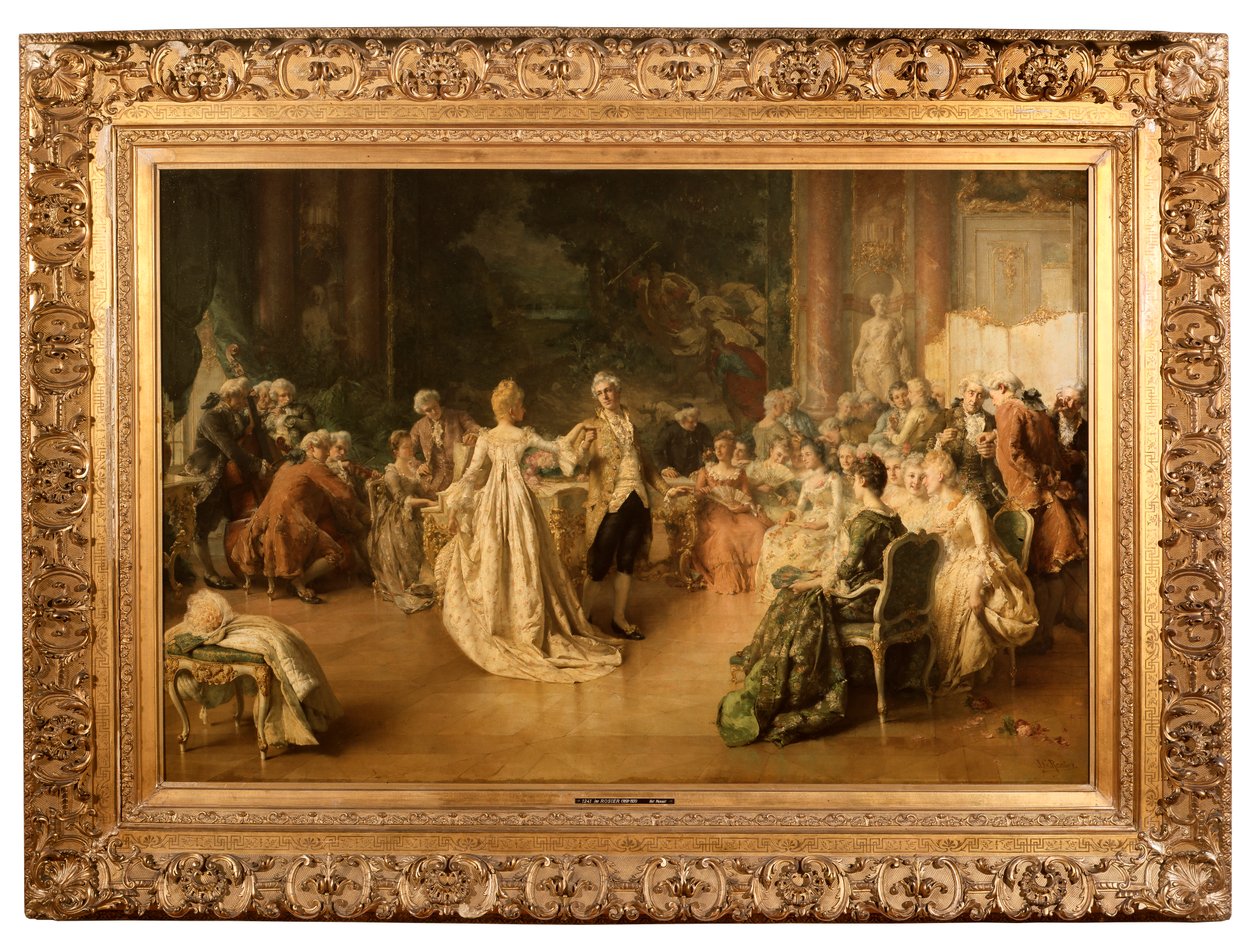 Minuet (زيت على لوح) بواسطة جان غيوم (1858 1931) روزير
