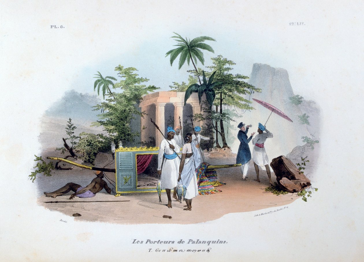 حمالون Palanquins ، 1828 بواسطة جان هنري مارليت