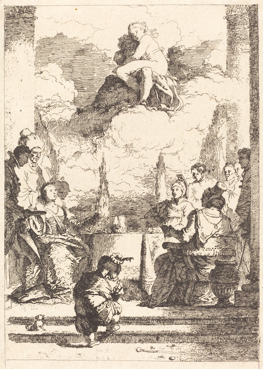 عيد أنطوني وكليوباترا. بواسطة جان أونوريه Fragonard بعد جيوفاني باتيستا تيبولو