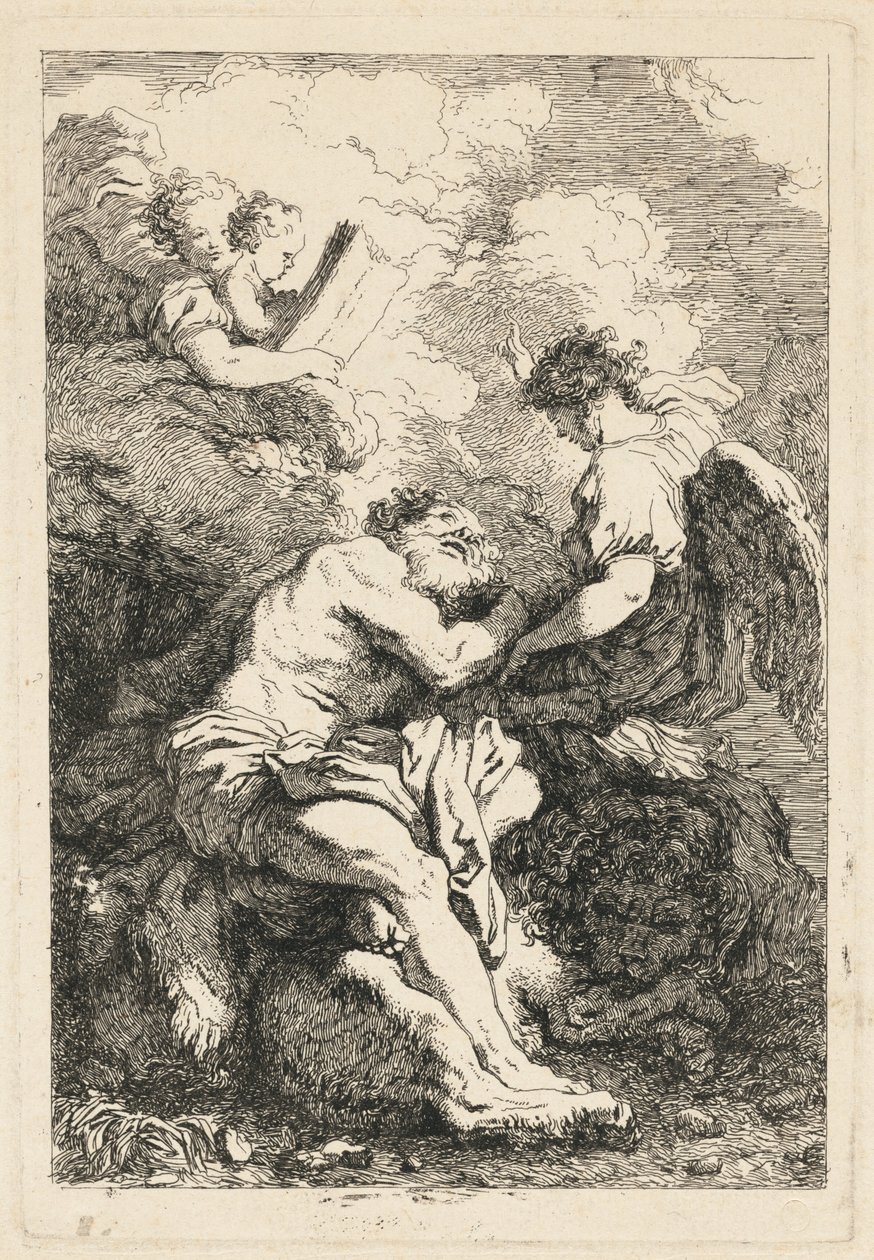 رؤية القديس جيروم بواسطة جان أونوريه Fragonard بعد يوهان ليس