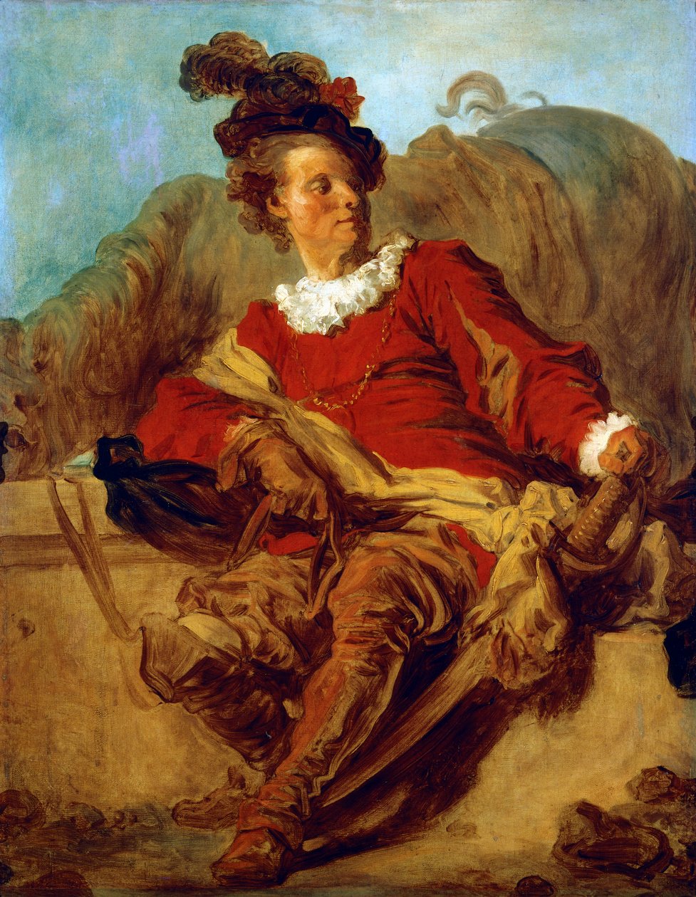 رئيس دير سان-نون ، مرتديًا الطراز الإسباني ، بقلم جان أونوريه فراجونارد (1732-1806) بواسطة جان هونوري فراجونارد