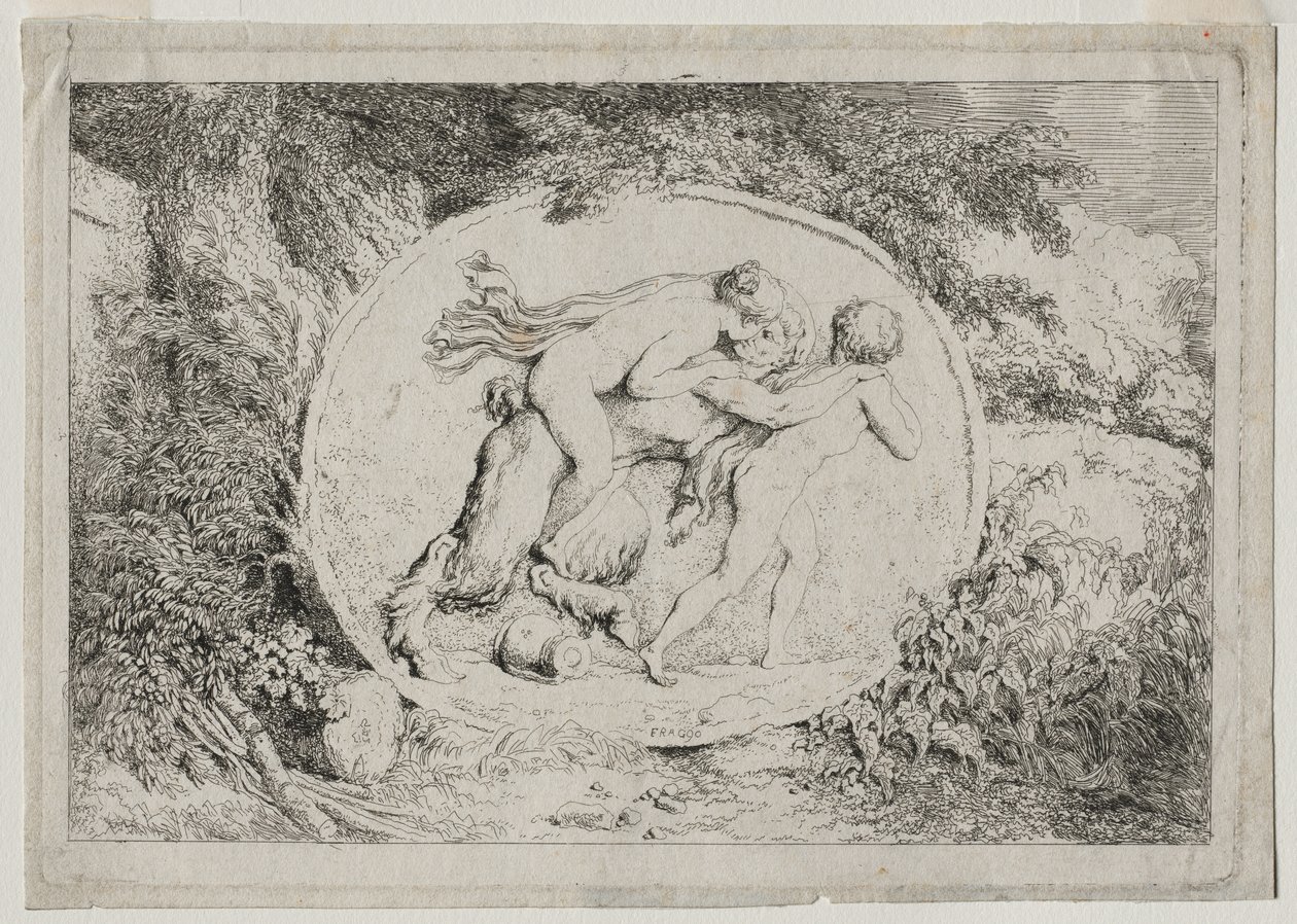Bacchanales: Nymph Astride a Satyr ، 1763. بواسطة جان هونوري فراجونارد