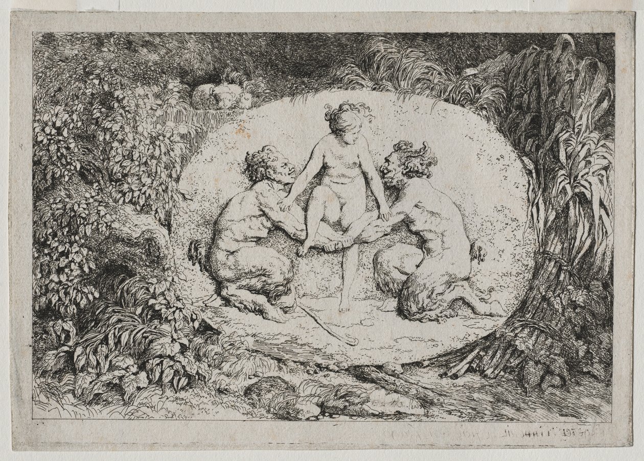 Bacchanales: حورية بدعم من اثنين من Satyrs ، 1763. بواسطة جان هونوري فراجونارد