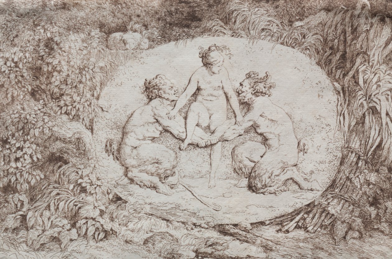 Bacchanales: حورية بدعم من اثنين من Satyrs ، 1763. بواسطة جان هونوري فراجونارد