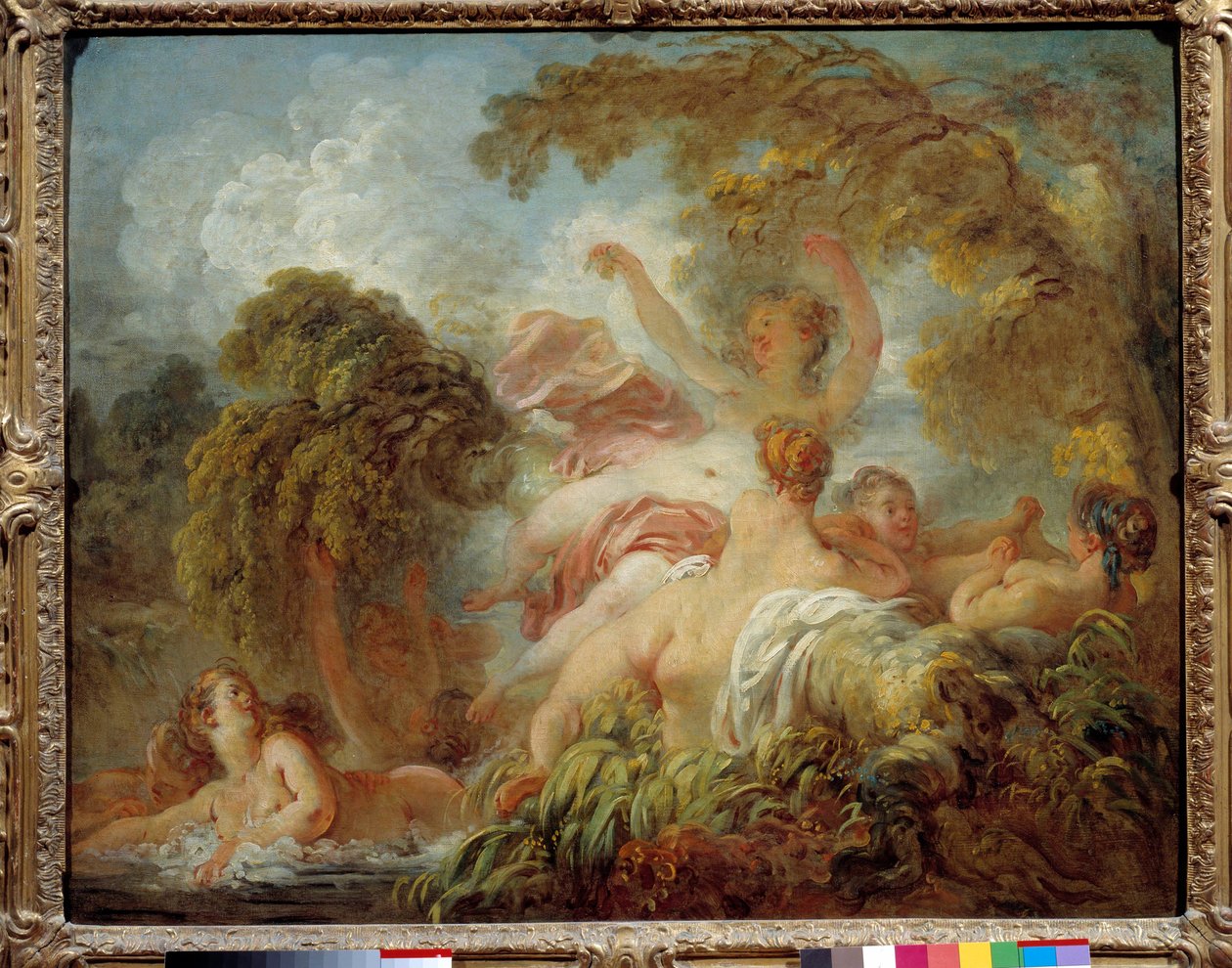 السباحون مجموعة من الشابات العاريات يستحم. رسم جان هونوري فراجونارد (1732-1806) القرن الثامن عشر. 0،64 × 0،8 م بواسطة جان هونوري فراجونارد