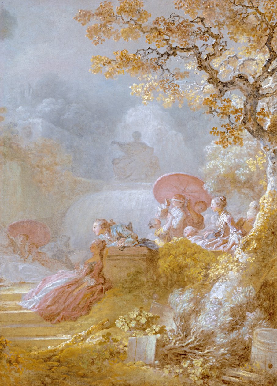 Blindmans Buff (Le Colin-Maillard) c.1755-80 بواسطة جان هونوري فراجونارد